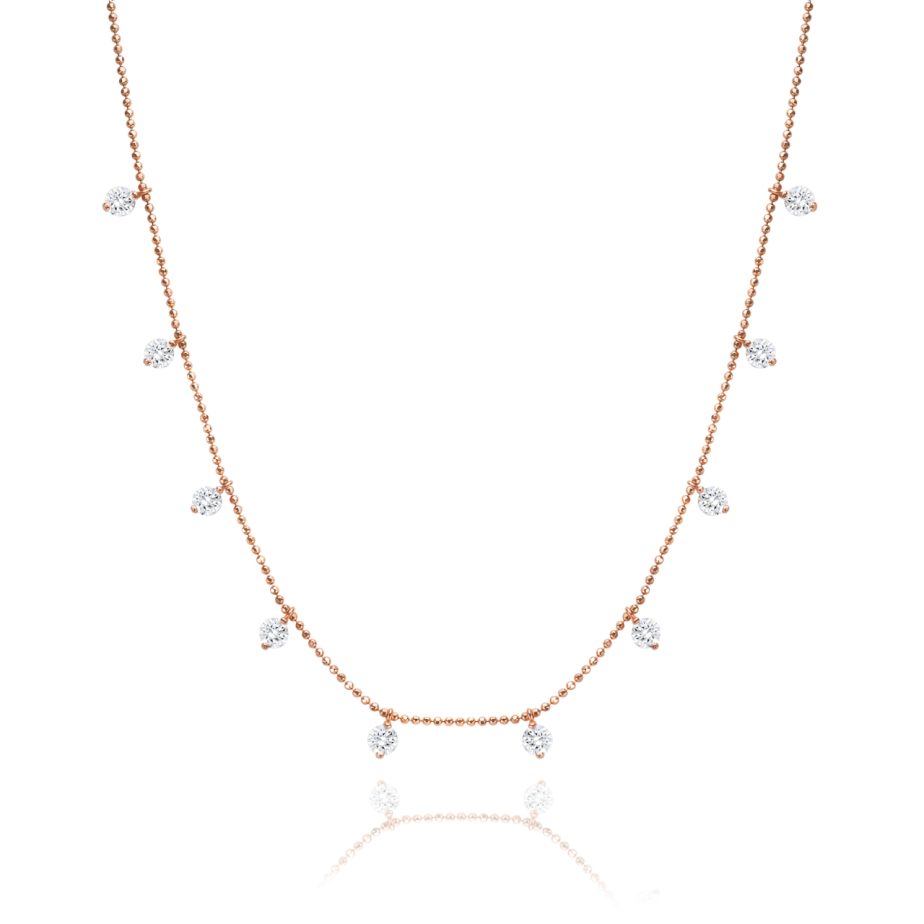 שרשרת יהלומים מרחפים