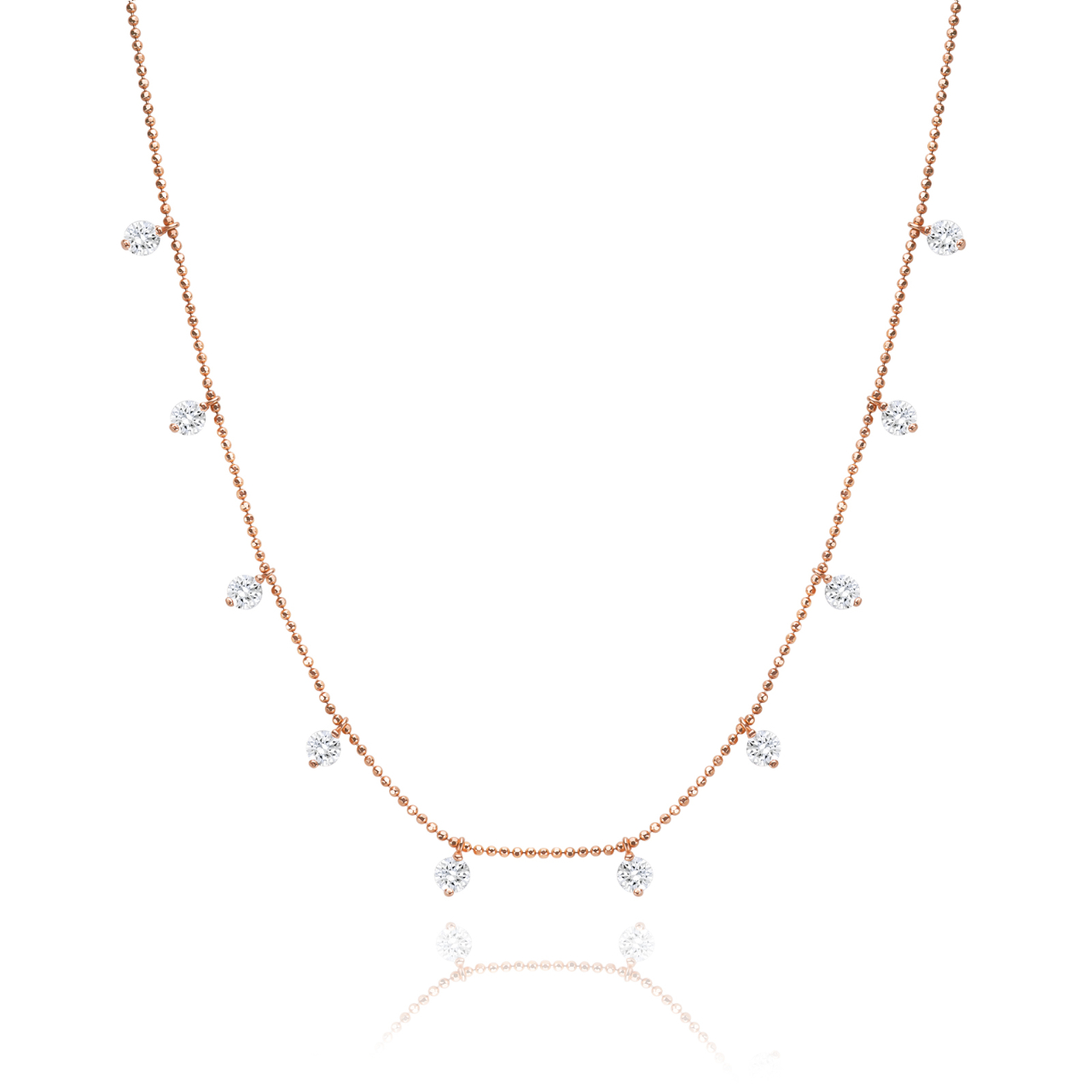 שרשרת יהלומים מרחפים