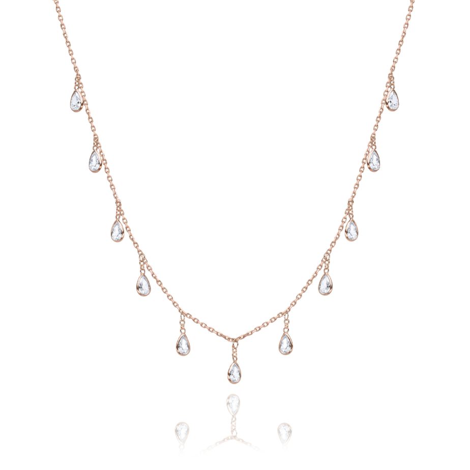 שרשרת יהלומי טיפות 1.1 קראט