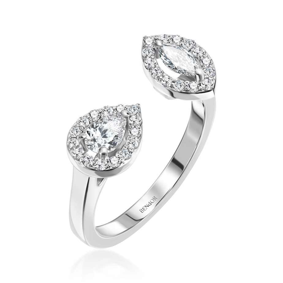 טבעת פנטזי 0.60 קראט יהלומים